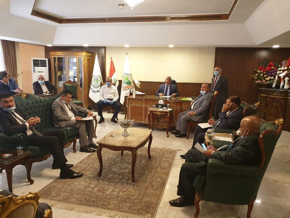 السنافي يترأس اجتماع هام لرؤساء فروع اتحادات المقاولين في المحافظات العراقية: