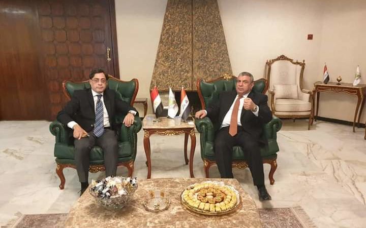 السنافي يبحث اليات تعزيز التعاون المشترك مع شركات المقاولات والاسكان المصرية ودخولها الى السوق العراقي